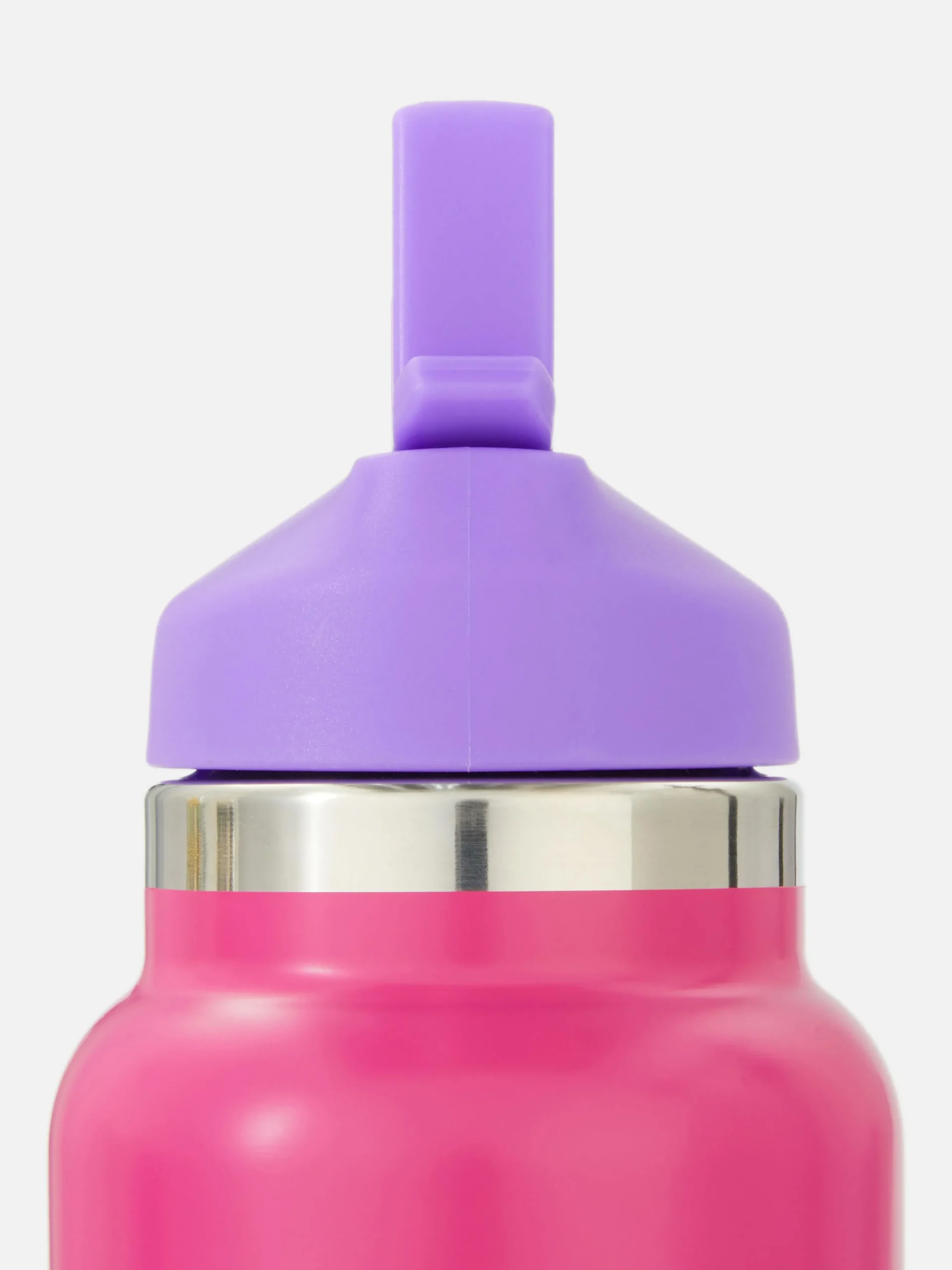 Waterfles Met Kleurvlakken En Rietje