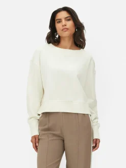 Wijdvallend Sweatshirt Met Ronde Hals