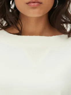 Wijdvallend Sweatshirt Met Ronde Hals