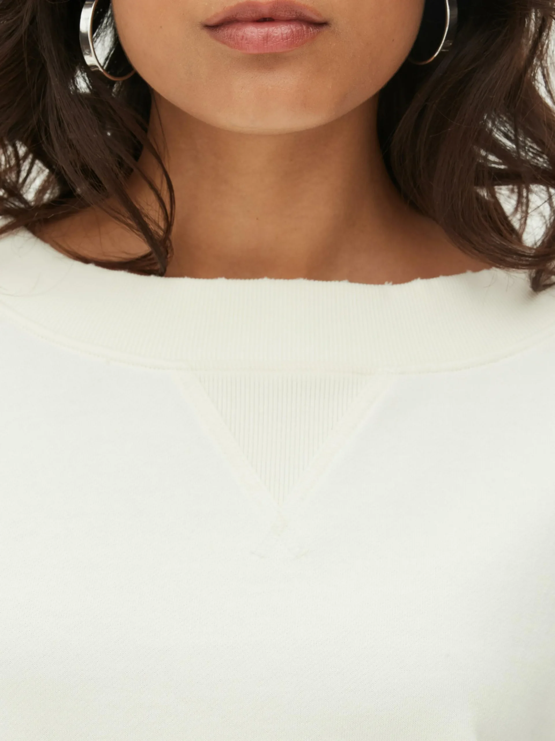 Wijdvallend Sweatshirt Met Ronde Hals