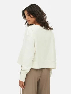 Wijdvallend Sweatshirt Met Ronde Hals