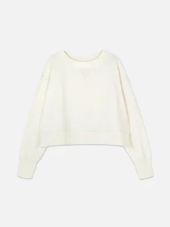 Wijdvallend Sweatshirt Met Ronde Hals