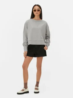 Wijdvallend Sweatshirt Met Ronde Hals
