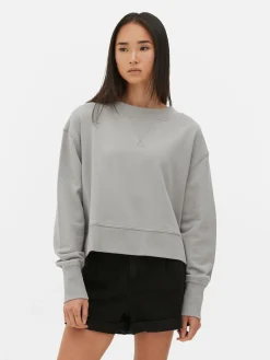Wijdvallend Sweatshirt Met Ronde Hals