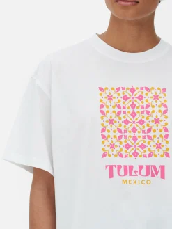 Wijdvallend T-shirt Met Grafische Print