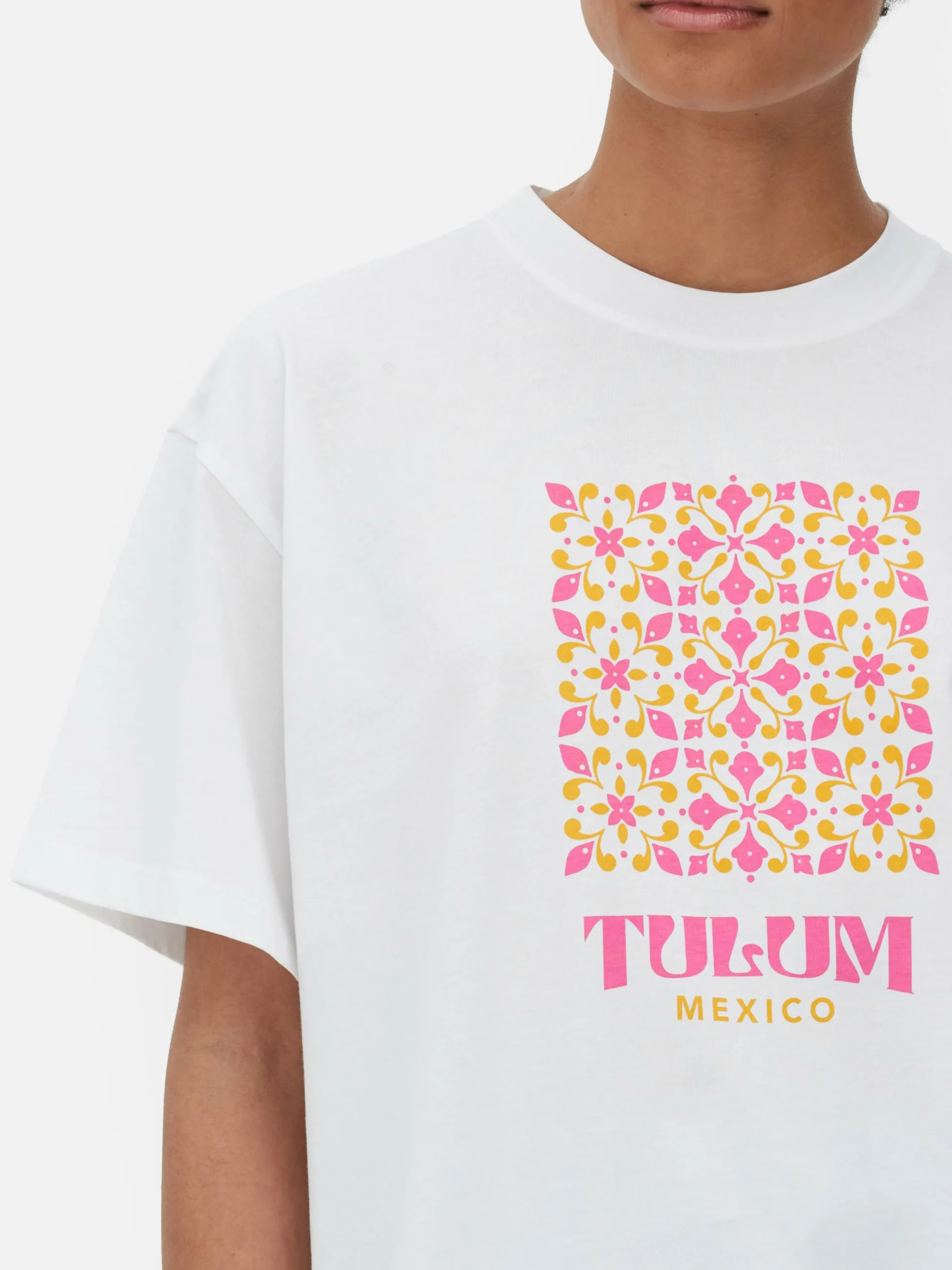 Wijdvallend T-shirt Met Grafische Print