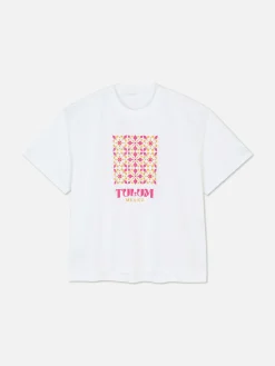 Wijdvallend T-shirt Met Grafische Print