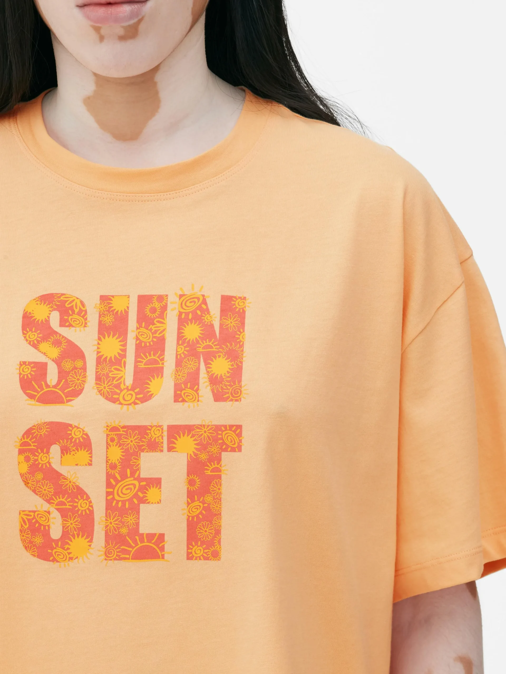 Wijdvallend T-shirt Met Grafische Print