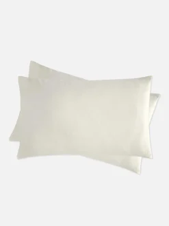 Witte Satijnen Kussenslopen, Set Van 2