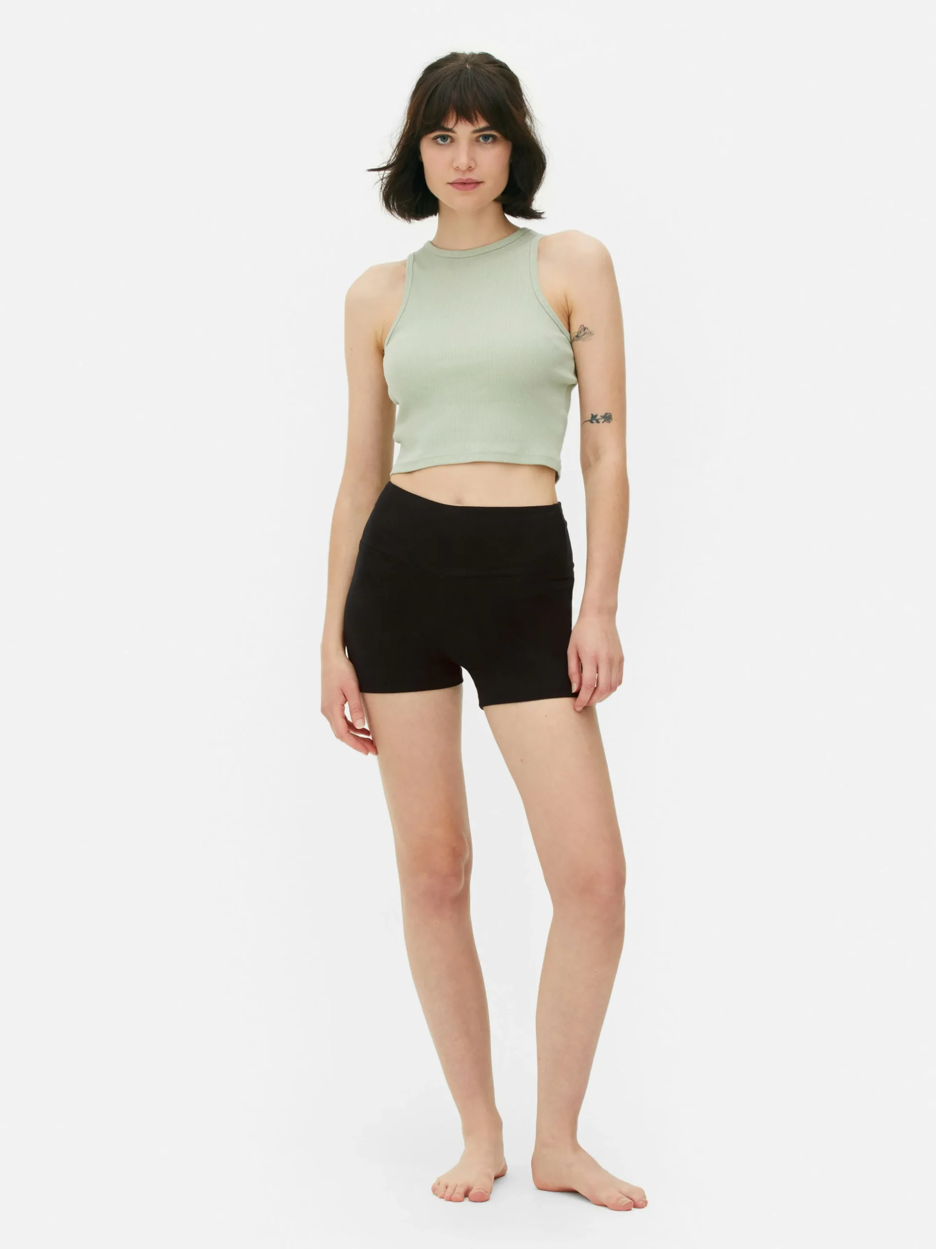 Yogashort Met Hoge Taille, Set Van 2